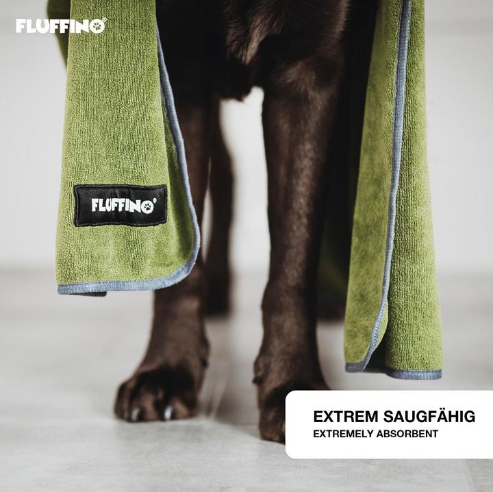 Actual product image Fluffino Set of 2 dog towels (L, Dog coat)