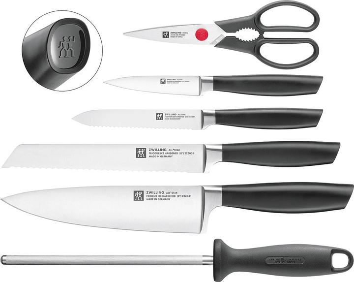 Actual product image Zwilling All Star knife block, 7 pcs, black