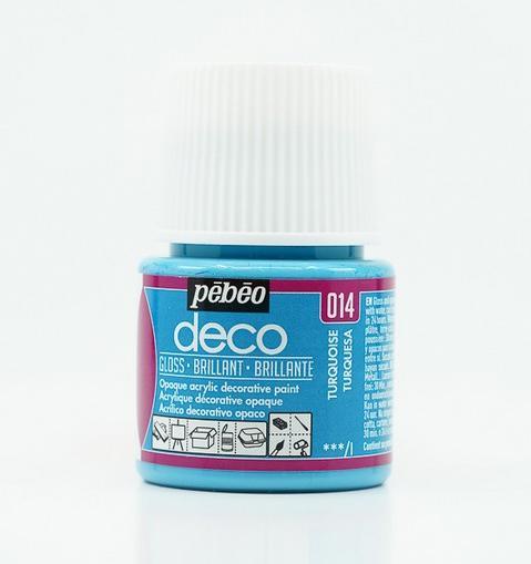 Actual product image Pebeo Deco Glossy acrylic paint (Turquoise, 45 ml)