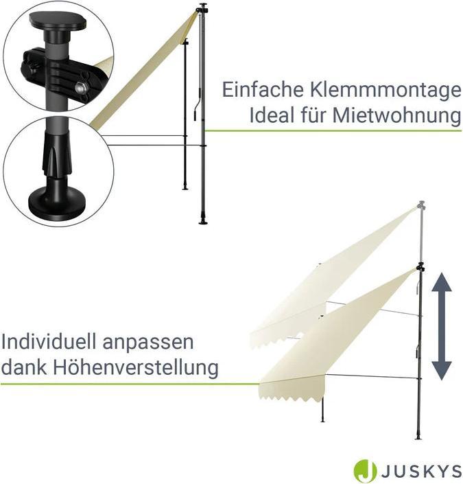 Image du produit Juskys Klemmmarkise Kapstadt (2.50 m)
