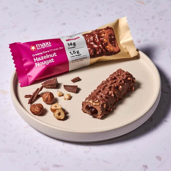 Immagine prodotto Maxi Nutrition Barretta al cuore cremoso Hazel (Nocciola, Torrone, 1 pz., 45 g)