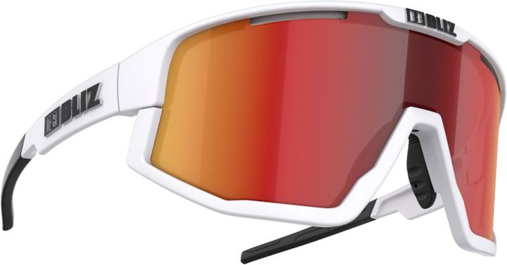 Bliz Fusion (matt white, White, Black, Smoke w Red Multi)