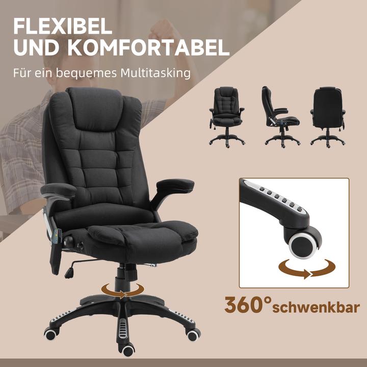 Actual product image Vinsetto Office chair with massage and heat function