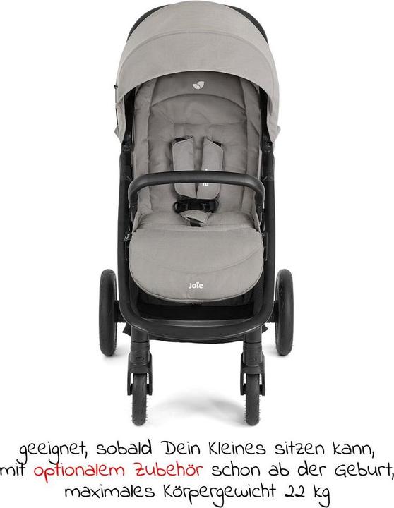 Actual product image Joie Litetrax Pro Air incl. raincover Pebble