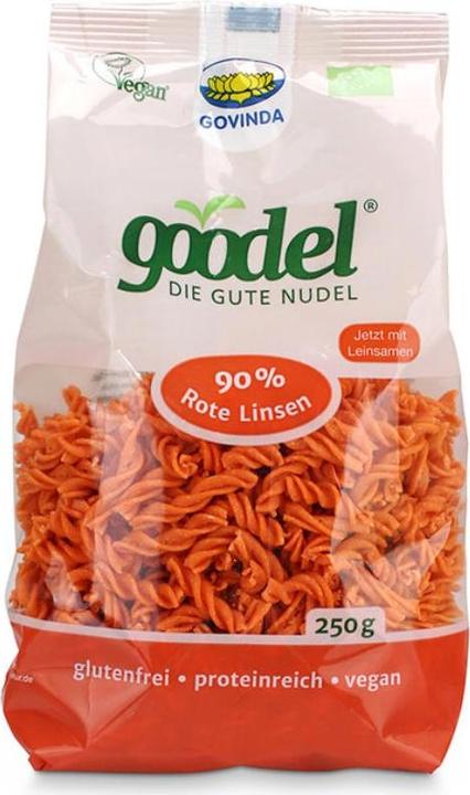 Produktbild goodel 90% Rote Linsen Fusilli Bio (250 g)