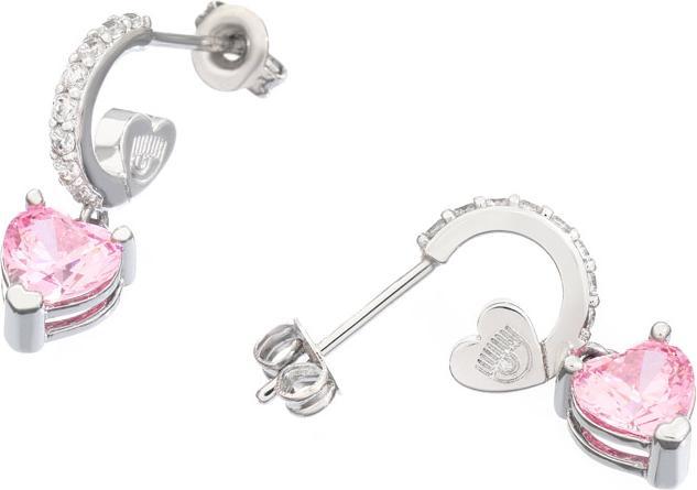 Actual product image Chiara Ferragni Diamond Heart Stud Earrings (Brass)