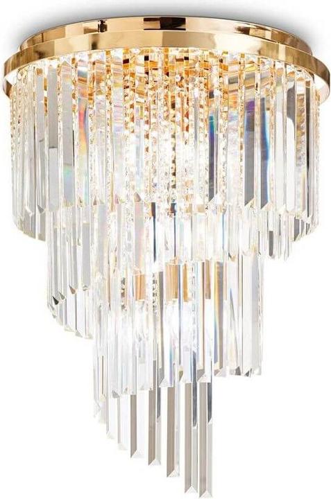 Image du produit Ideal lux CARLTON Plafonnier E14 12x ⌀500mm dimmable or 213507 (E14)