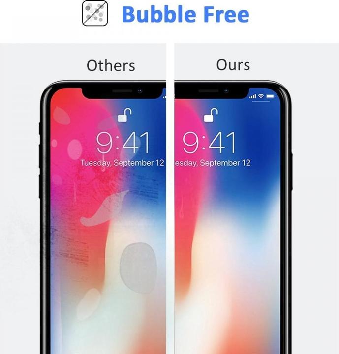 Immagine prodotto Screenguard Apple iPhone XS Pellicola protettiva in vetro a schermo intero 2.5D 9H (1 Pezzo/i, Apple iPhone XS)