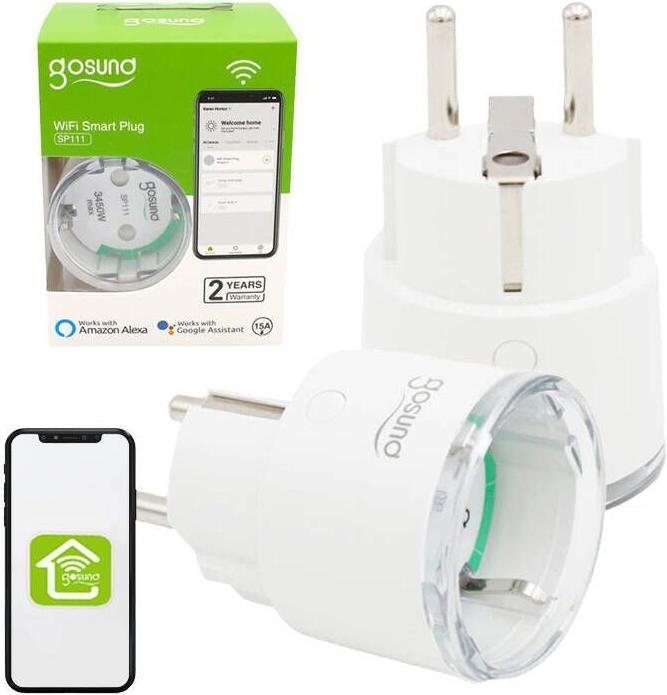 Produktbild Gosund Smart plug WiFi SP111, Tuya 2-pack