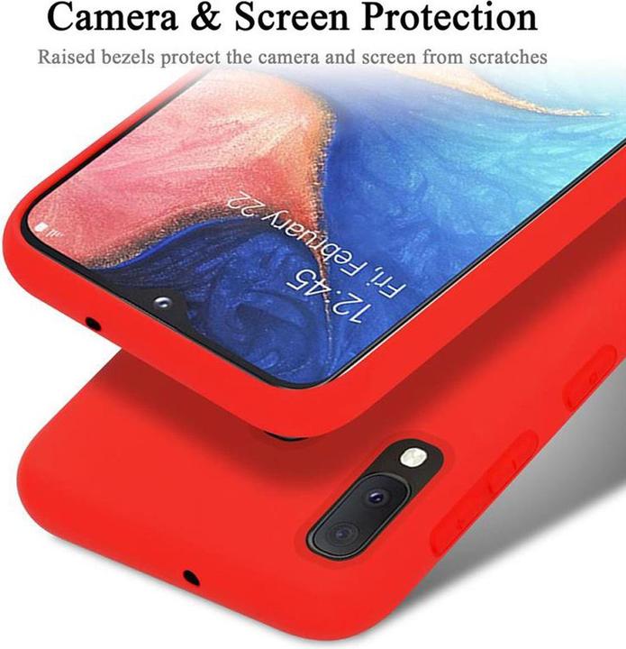 Actual product image Cadorabo TPU Liquid Silicone Case Cover (Samsung Galaxy A20e)