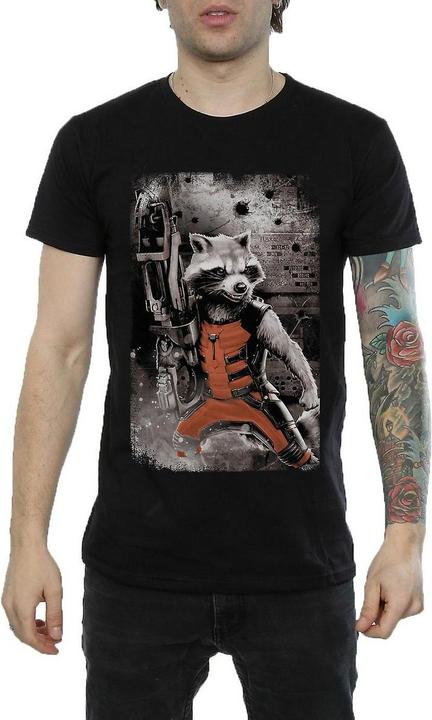 Immagine prodotto Guardians of the Galaxy Maglietta da uomo in cotone Standing Rocket Raccoon (XXL)