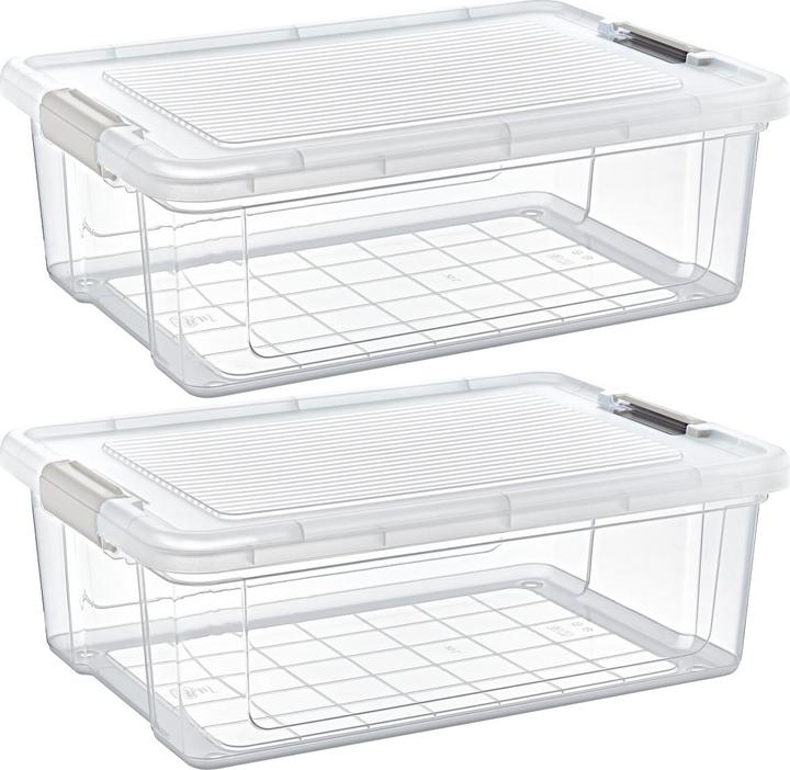 Produktbild Storage Solutions 2er-Set Vorratsbox, 20 l, transparent (20 l)