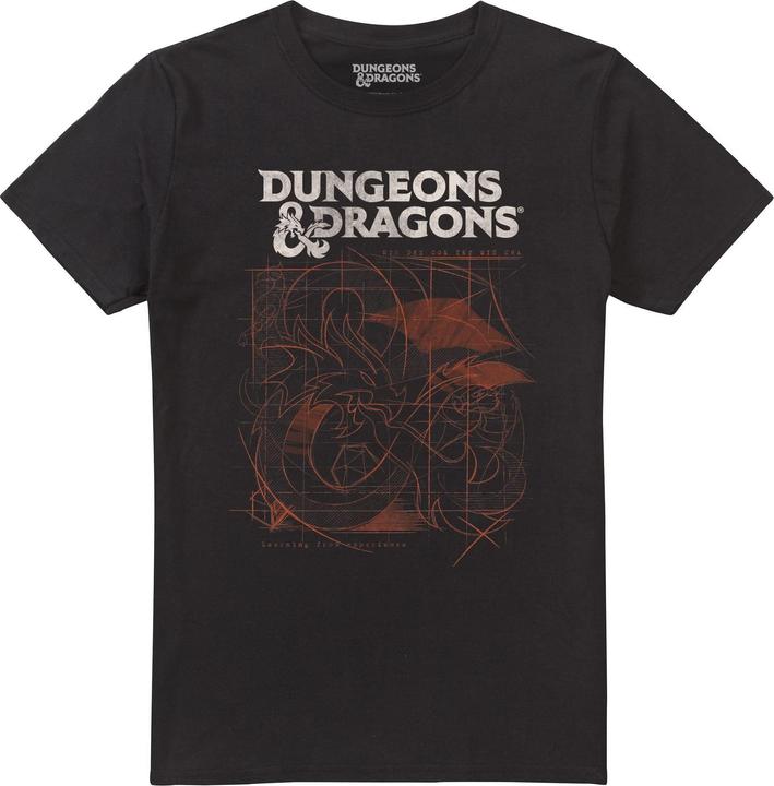 Actual product image Dungeons & Dragons Mens Sketch T-Shirt (4XL)