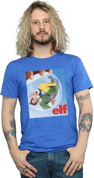 Immagine prodotto Elf Snow Globe Poster Maglietta Uomo (5XL)
