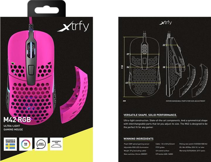 Productafbeelding CHERRY xtrfy M42 RGB (Bedraad)