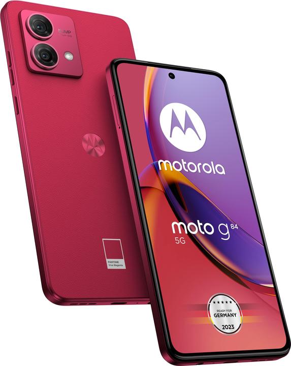 Produktbild Motorola moto g84 (256 GB, Viva Magenta, 6.55", Hybrid Dual SIM, 50 Mpx, 5G)