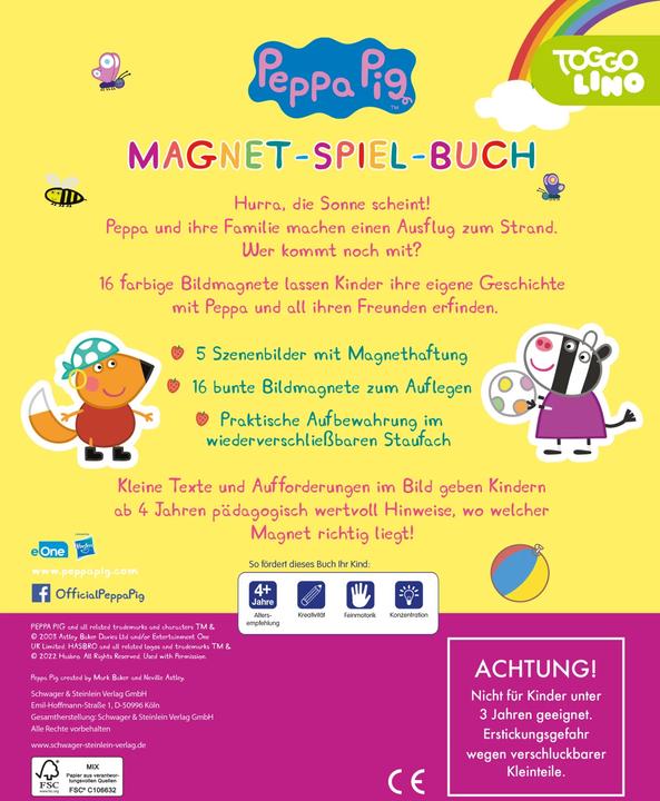 Produktbild Peppa Pig Magnet-Spiel-Buch (Deutsch, 2022)