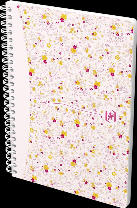 Actual product image Oxford FORME FLORAL - Spiral book (A5, Checked, Hardcover)