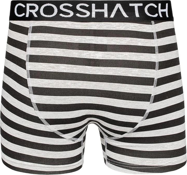 Actual product image Crosshatch Mens Gridline Boxer Shorts (Pack of 3) (XL, pack of 3)