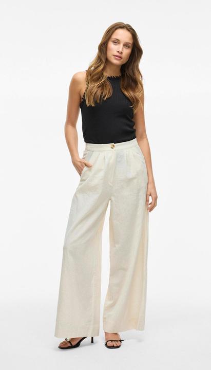 Image du produit Vila VIETNI High Waist Hose mit weitem Bein (40)
