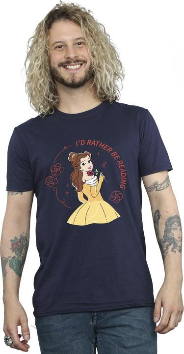 Immagine prodotto Disney La Bella e la Bestia Preferisco leggere TShirt (S)