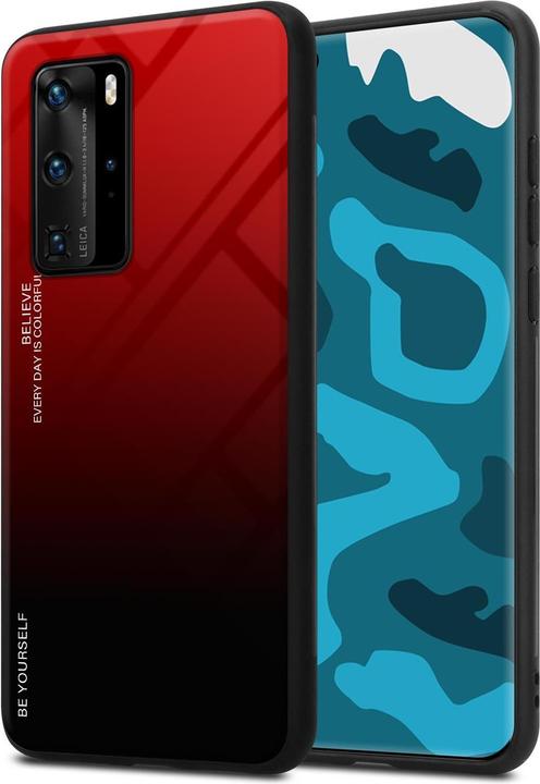 Produktbild Cadorabo TPU 2 Farben Glas Cover (Huawei P40 Pro+)