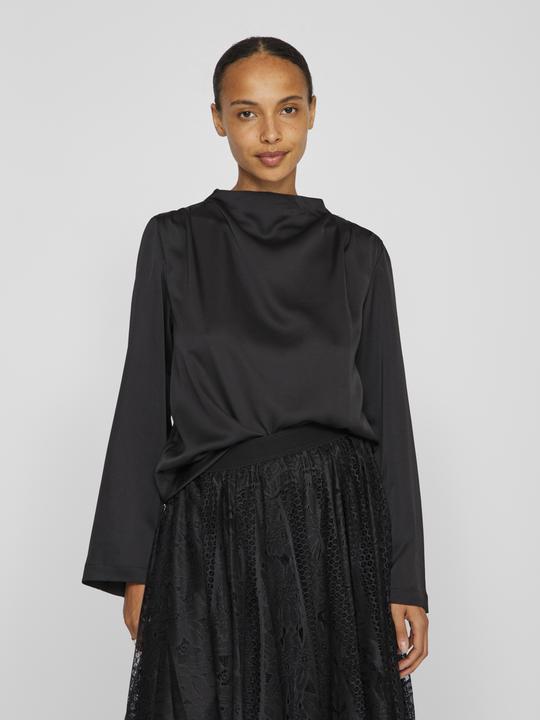 Actual product image Vila High Neck Top with Long Sleeves (38)
