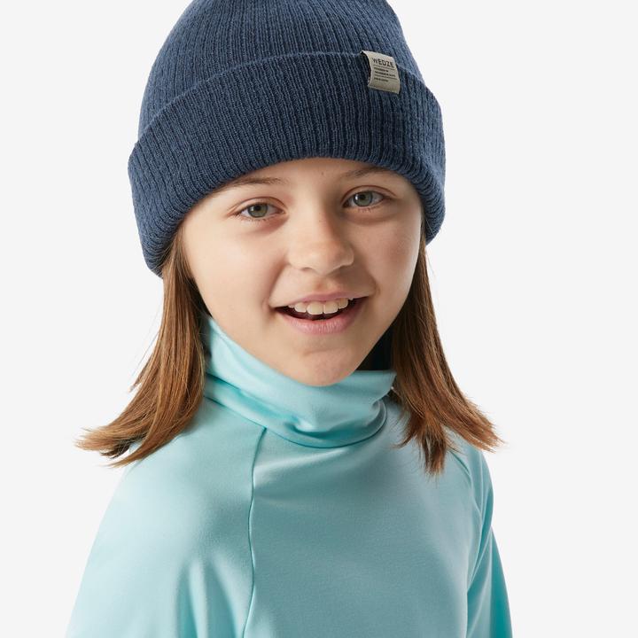 Produktbild Wedze Skiunterwäsche Funktionsshirt Kinder hoher Kragen - BL 500 türkis (3, 4)