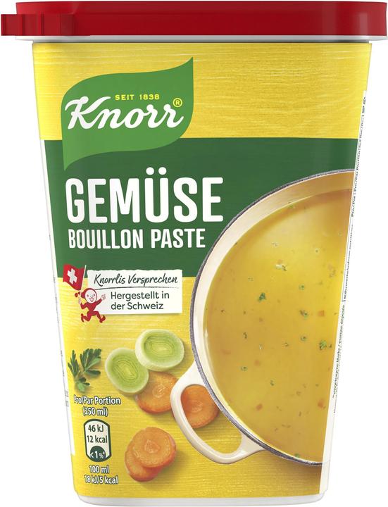 Knorr Gemüse Bouillon Paste, einfach portioniert, ideale Würze für Suppen, Bouillons, Gemüse & Kartoffeln