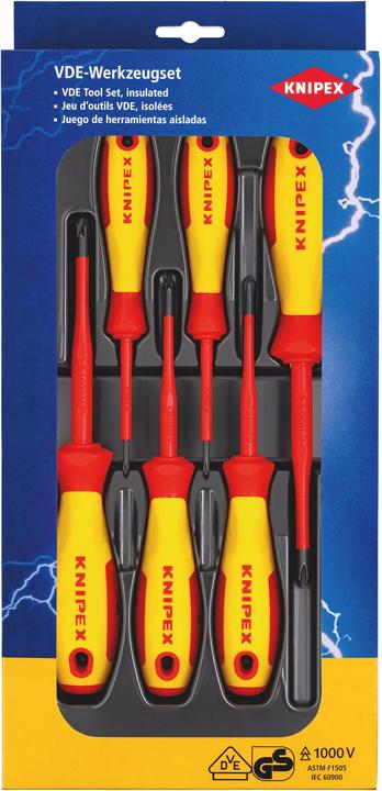 Produktbild Knipex VDE Schraubendreher-Paket (Pozidriv-Kreuzschlitz (PZ), Phillipps-Kreuzschlitz (PH))