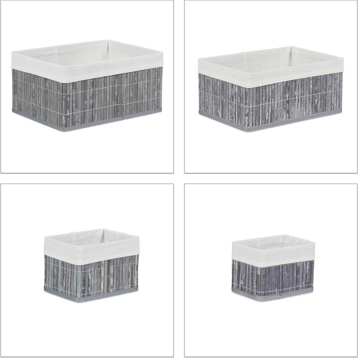 Immagine prodotto Relaxdays Maxi Set da 6 cesti portaoggetti (6 x, 35 x 25 x 17 cm)