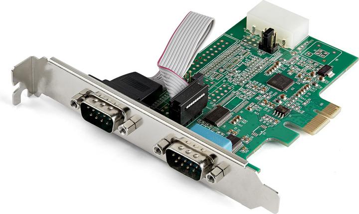 Actual product image StarTech .com 2 Port PCI Express RS232 Serial Adapter Card