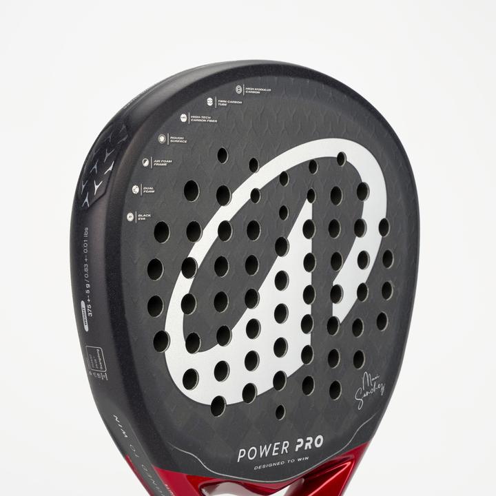 Actual product image Kuikma Adult Padel Racket Power Pro with Custom Strap System