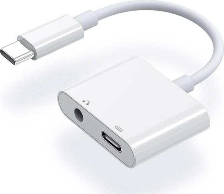 PowerGuard USB-C 3.5 mm Jack AUX Adapter with 24-bit 96kHz DAC & Charge-In (USB Type C, 3.5mm jack)