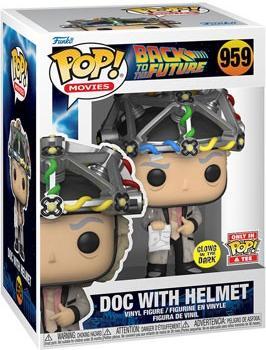 Produktbild Funko Pop Phoshoreszierend Back to the Futur Doc with Helmet