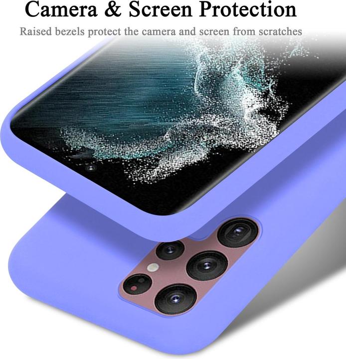 Actual product image Cadorabo TPU Liquid Silicone Case Cover (Samsung Galaxy S22 Ultra)