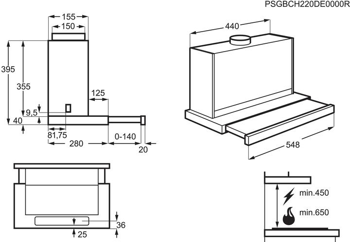 Actual product image Electrolux DAK5536CN (Flat-screen hood)