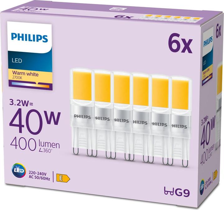 Actual product image Philips Led lamp (G9, 3.20 W, 400 lm, 6 x, E)