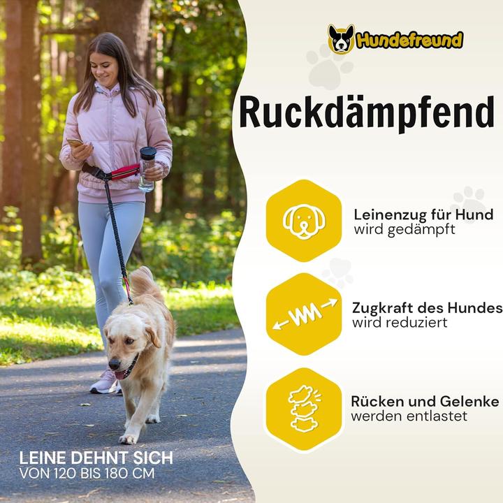 Produktbild Hundefreund Joggingleine mit Bauchgurt (Hund, Jogging, Fahrrad)