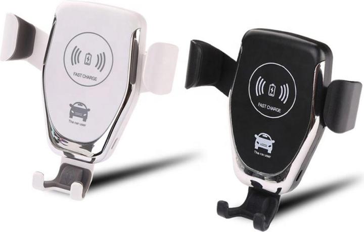 Actual product image PhoneLook Wireless Smartphone Mount Car Mount 10W Qi Universal Bracket Clamp & Adhesive Attachment