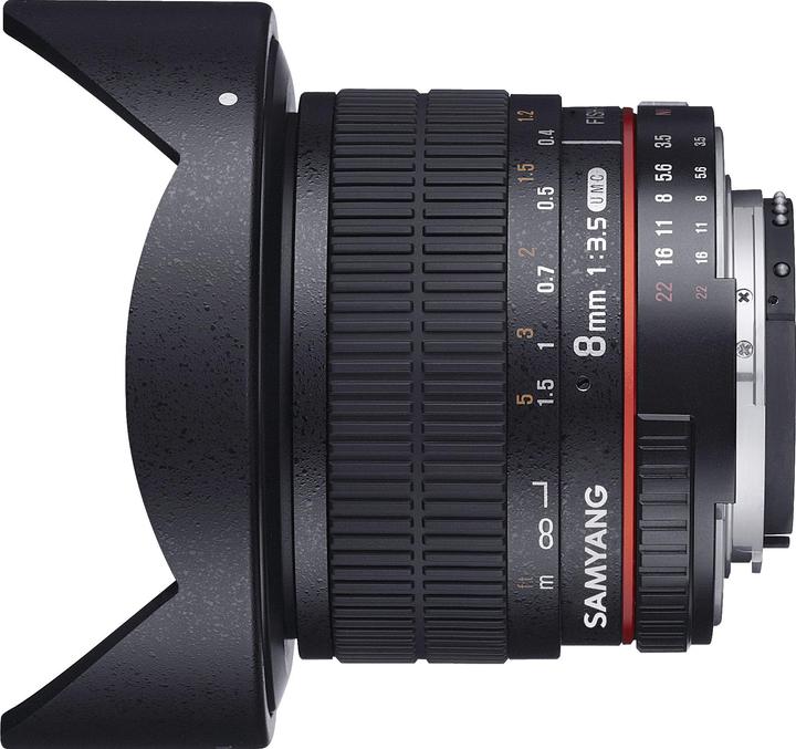 Actual product image Samyang 8mm F3.5 CSII Sony A-mount (Sony A, APS-C / DX)