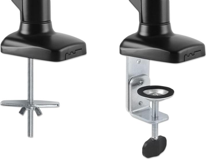 Actual product image Manhattan 2-fold monitor mount gas pressure aluminium (Table, 32")