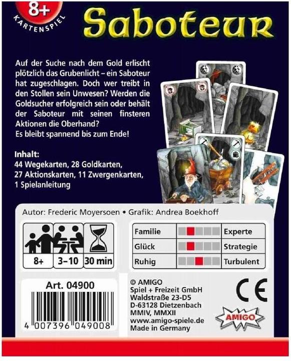 Actual product image Amigo Saboteur (German)