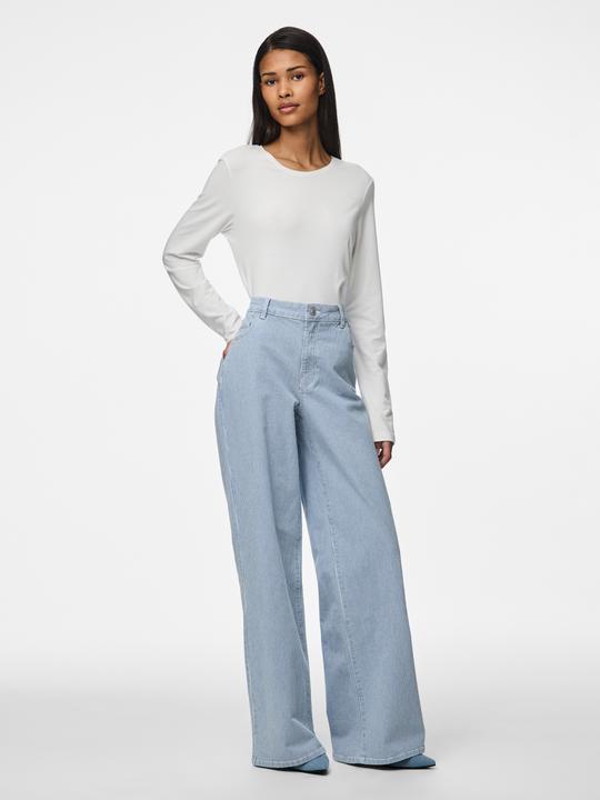 Produktbild Pieces PCBILLO MW GESTREIFTE Wide Fit Jeans (XS)