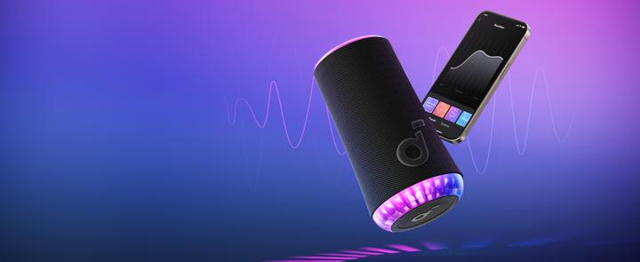 Produktbild soundcore Głośnik Glow Czarny (18 h, Stromversorgung über USB)