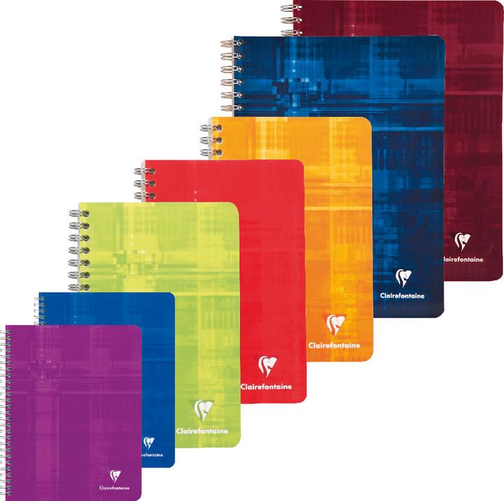 Actual product image Clairefontaine Spiralheft mit Register (11 x 17 cm, Checked, Hardcover)