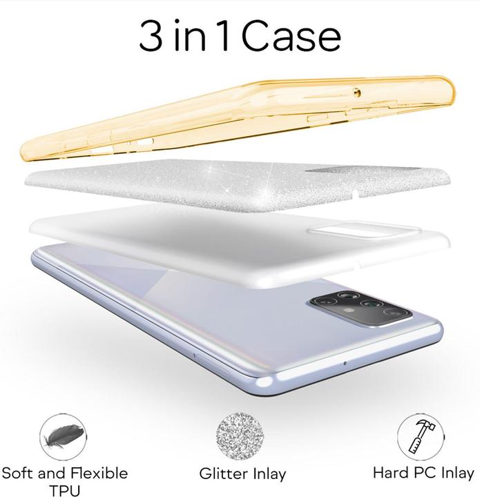 Immagine prodotto Nalia Copertura glitterata (Samsung Galaxy A71)
