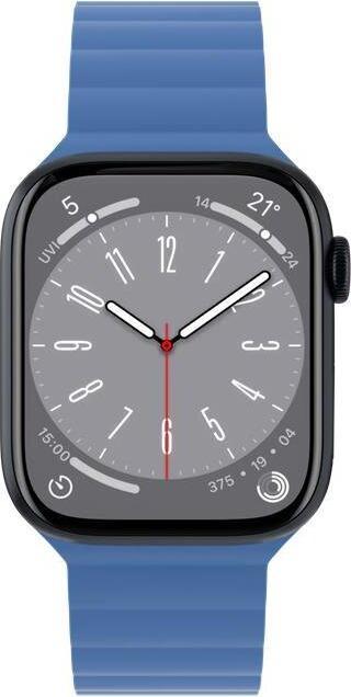 Immagine prodotto MagEasy Bracciale magnetico in silicone per Apple Watch 38/40/41 mm - Blu (38 mm, 41 mm, 40 mm, Silicone)