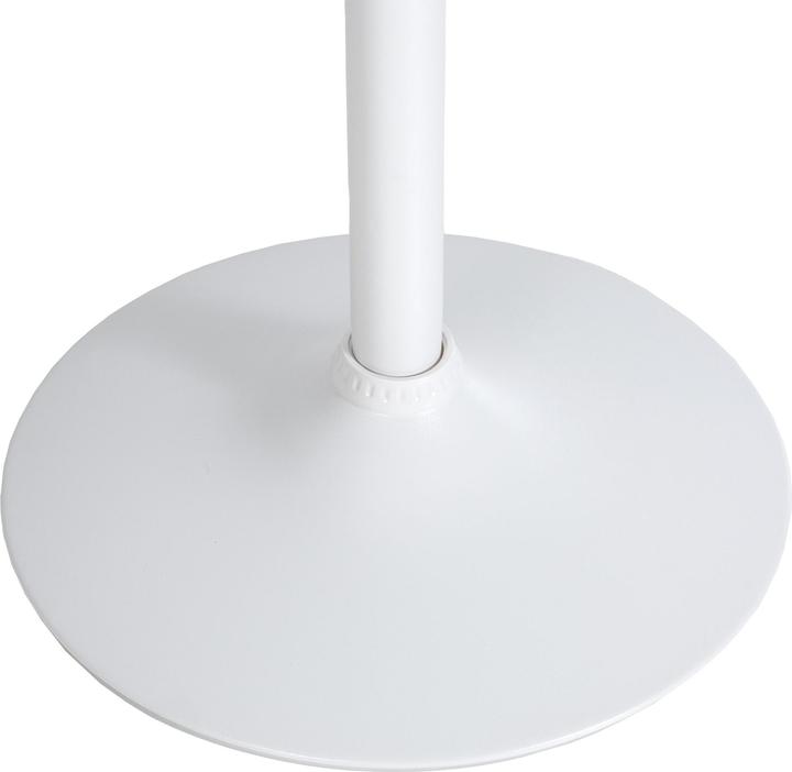 Immagine prodotto CLP Tavolo da bar rotondo, bianco/bianco (Ø 60 x 108 cm)