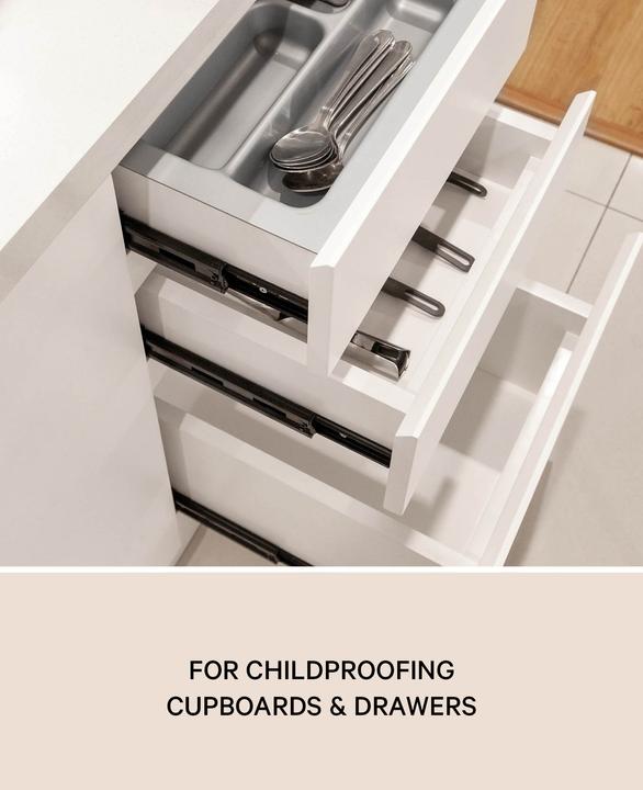 Image du produit Esmée Sécurité enfants universelle, lot de 10 pour armoires et tiroirs